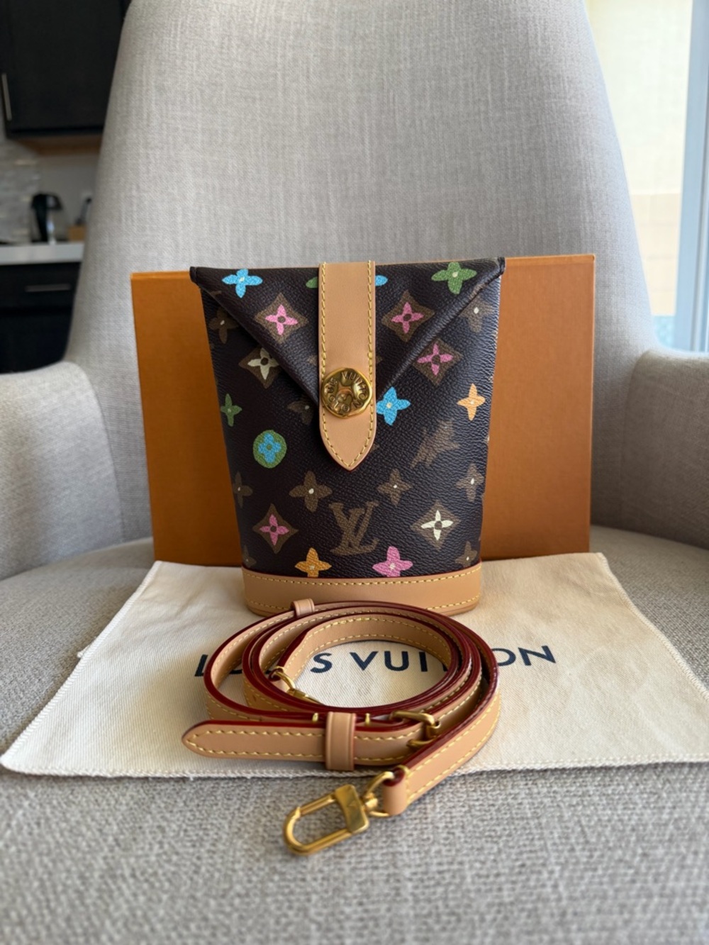 Louis Vuitton Limited Edition Tyler Multicolor Envelope Pouch
